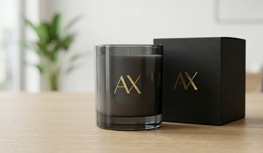 Cadeau d'affaires bougie personnalisée